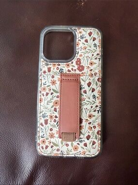 WALLI iPhone14 Pro Max - floral Stylish Card & Grip Holder
